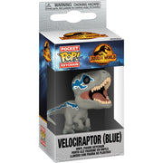 Pocket Pop Jurassic World Dominion Velociraptor Blue Keychain