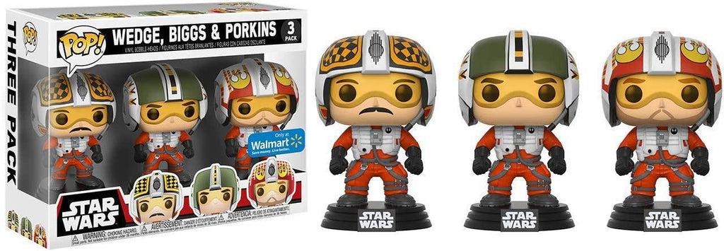 Pop Star Wars Biggs, Wedge & Porkins Vinyl Figure Tri-Pack Walmart Exclusive