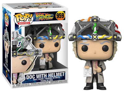 Pop Back to the Future Doc with Helmet Vinyl Figure