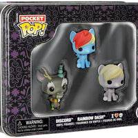 Pocket Pop My Little Pony Dash, Discord & Derpy Mini Vinyl Figure Tin (3-Pack)