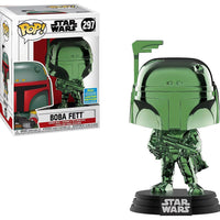 Pop Star Wars Boba Fett Green Chrome Vinyl Figure Summer Convention