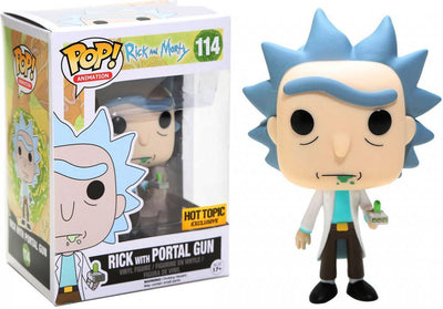 Pop Rick and Morty Rick with Portal Gun Vinyl Figure Hot Topic Exclusive