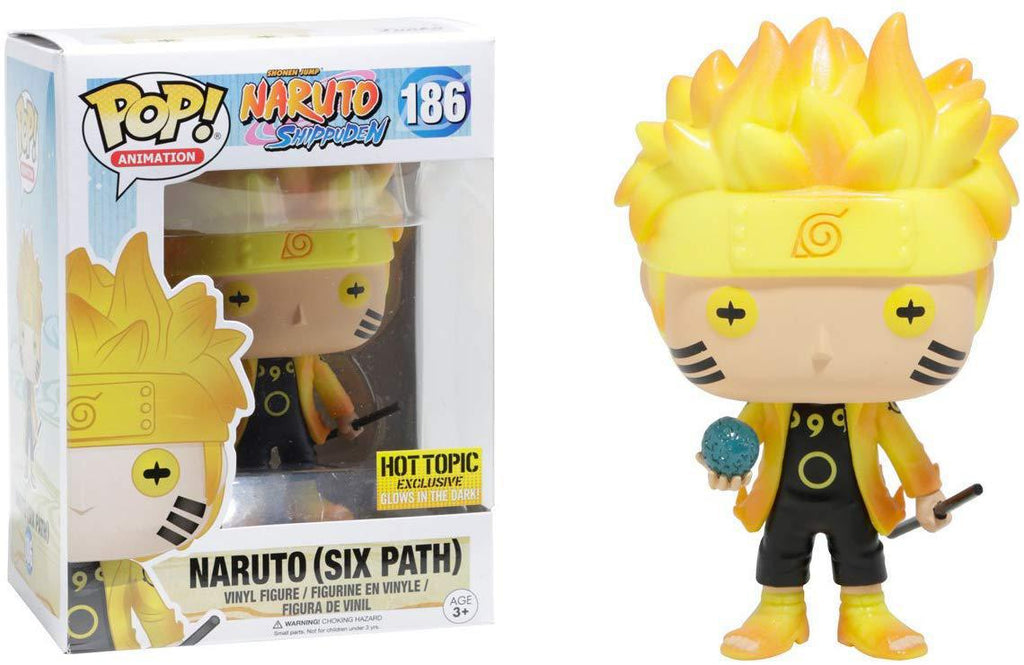 Pop Naruto Shippuden Naruto Six Path Glow in the Dark Vinyl Figure Hot Topic Exclusive