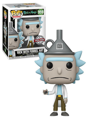 Pop Rick & Morty Rick with Funnel Hat Vinyl Figure Special Edition #959