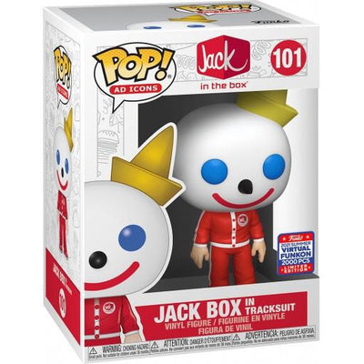Pop Jack in the Box Jack Box in Tracksuit Vinyl Figure Virtual Funkon Exclusive #101