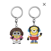 Pocket Pop Despicable Me 70's Bob & Roller Skating Stuart Viny Keychain NBC Exclusive