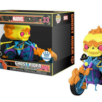 Pop Marvel Ghost Rider Black Light Vinyl Figure Deluxe Ride Funko Exclusive #33