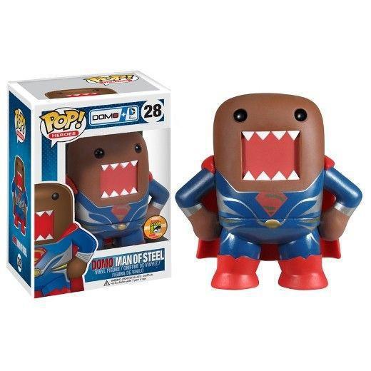 Pop Domo + DC Super Heroes Domo Man of Steel Vinyl Figure SDCC 2013 Exclusive