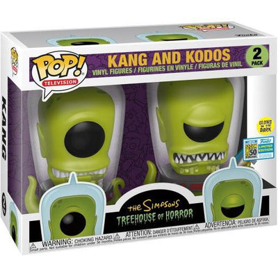 Pop Simpsons Treehouse of Horror Kang and Kodos Vinyl Figure 2-Pack SDCC Shared Sticker Summer Convention Exclusive