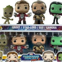 Pop Marvel Guardians of the Galaxy Groot, Star-Lord, Ego, Gamora Vinyl Figure 4-Pack