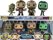 Pop Marvel Guardians of the Galaxy Groot, Star-Lord, Ego, Gamora Vinyl Figure 4-Pack