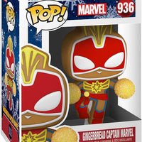 Pop Marvel Holiday Gingerbread Captain Marvel Vinyl Figure