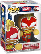 Pop Marvel Holiday Gingerbread Captain Marvel Vinyl Figure #936