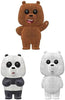 Pop We Bare Bears Grizz, Panda, Ice Bear Flocked Vinyl Figure 3 Pack Barnes & Noble Exclusive