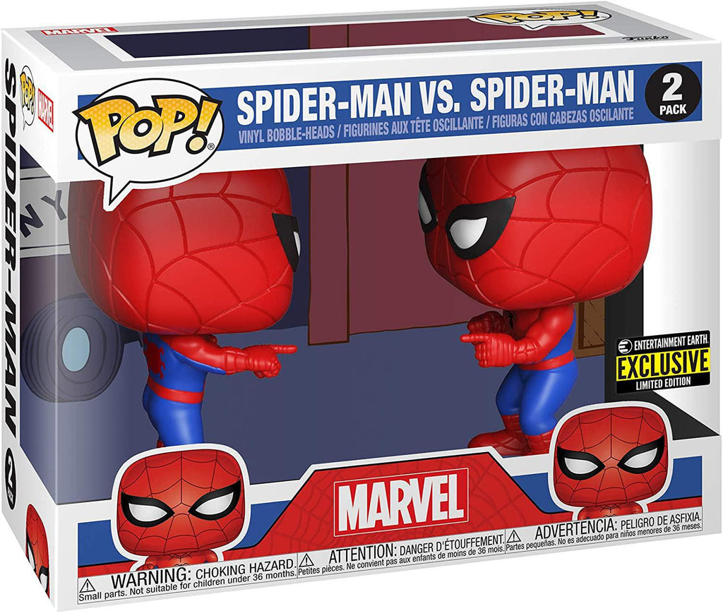 Pop Marvel Spider-Man vs Spider-Man Vinyl Figure 2-Pack Special Edition