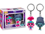 Pocket Pop Trolls World Tour Poppy and Branch Vinyl Key Chain Set of 2 Special Edition
