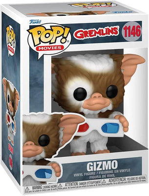Pop Gremlins Gizmo with 3D Glasses Vinyl Figurec