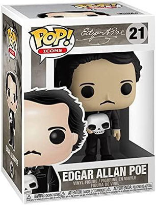 Pop Edgar Allan Poe Edgar Allan Poe with Skull Glow in the Dark Vinyl Figure Barnes & Noble Exclusive