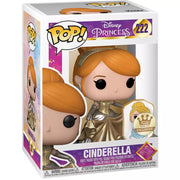 Pop Disney Princess Cinderella with Pin (Dancing) (Gold) Vinyl Figure Funko Shop Exclusive #222