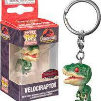 Pocket Pop Jurassic Park Velociraptor Green Red Eyes Vinyl Key Chain Special Edition