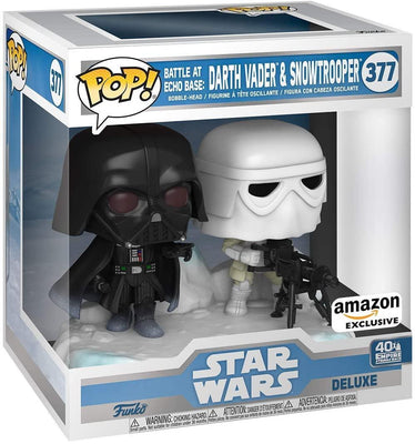 Pop! Deluxe Star Wars Battle at Echo Base Series Darth Vader & Snowtrooper Vinyl Figure Special Edition