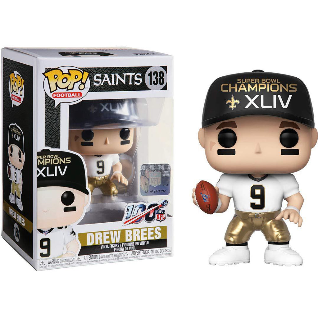 Pop NFL Stars Saints Drew Brees SB Champions XLIV Vinyl Figure