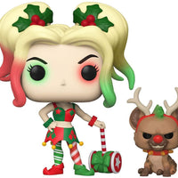 Pop DC Comics Holiday Harley Quinn with Helper Vinyl Figure