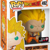 Pop Dragon Ball Z Super Saiyan 3 Goku Vinyl Figure GameStop Exclusive #492