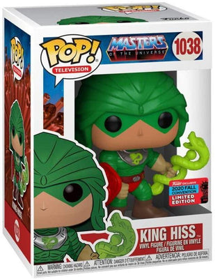 Pop Masters of the Universe King Hiss Vinyl Figure 2020 NYCC Shared Fall Convention Exclusive
