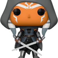 Pop Star Wars Mandalorian Hooded Ahsoka with Dual Sabers Vinyl Figure Special Edition #467