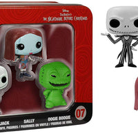 Pocket Pop NBC Jack, Sally, Oogie Vinyl Figure Tin Pack of 3