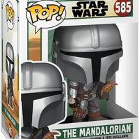 Pop Star Wars the Book of Boba Fett the Mandalorian with Pouch Vinyl Figure #585