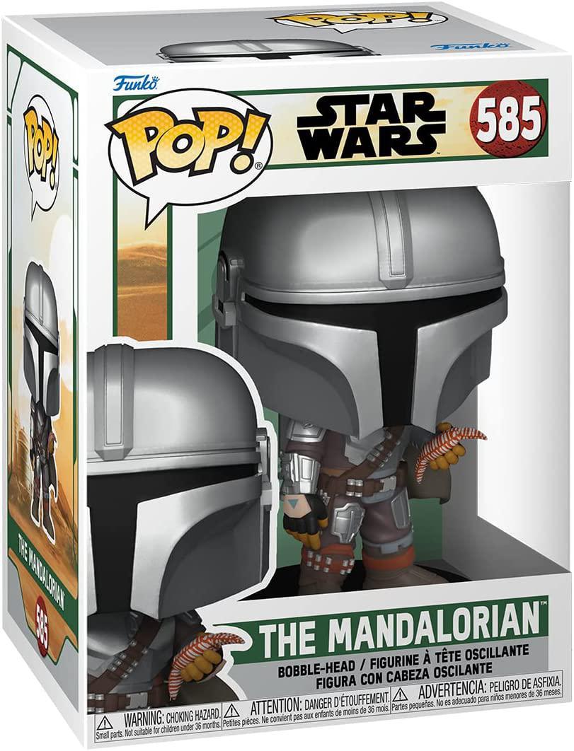 Pop Star Wars the Book of Boba Fett the Mandalorian with Pouch Vinyl Figure #585