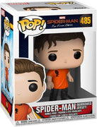 Pop Marvel Spider-Man Far from Home Spider-Man (Borrowed Jersey) Vinyl Figure Marvel Collector Corp Exclusive #485