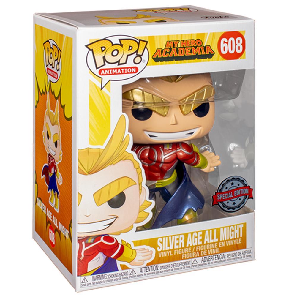 Pop My Hero Academia Silver Age All Might Metallic Vinyl Figure A Barnes & Noble Exclusive