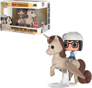 Pop Bob's Burgers Espresso Trip Tima & Unicorn Rides Vinyl Figure 2018 Summer Convention Exclusive #40