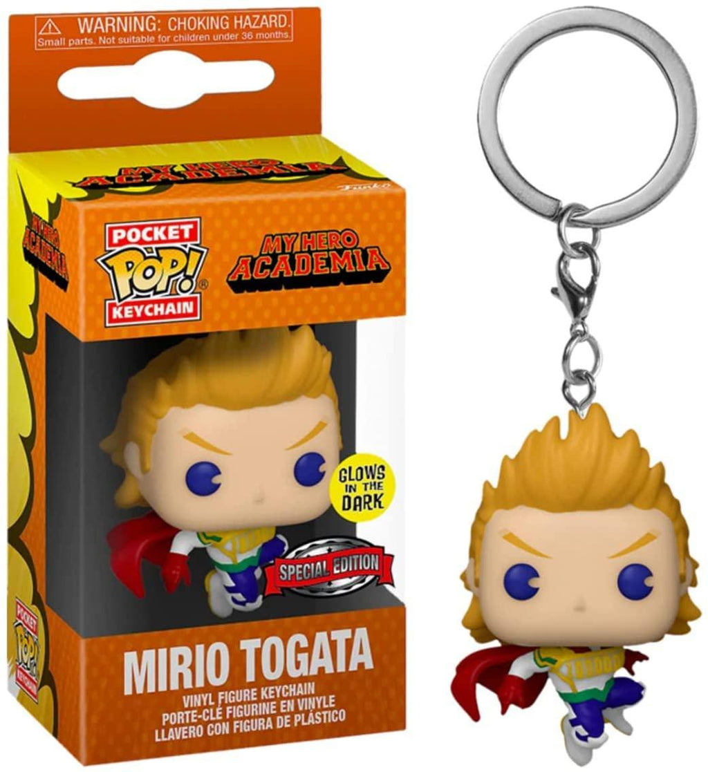 Pocket Pop My Hero Academia Animation Mirio Togata Glow in the Dark Key Chain Special Editions