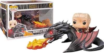 Pop Rides Game of Thrones Daenerys & Drogon Dracarys Dragonfire Rides Vinyl Figure