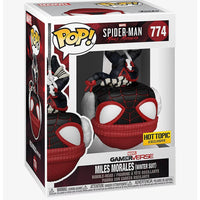 Pop Marvel Spider-Man Miles Morales Gamerverse Miles Morales Winter Suit Vinyl Figure Hot Topic Exclusive