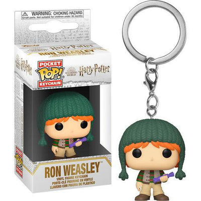 Pocket Pop Harry Potter Holiday Ron Weasley Vinyl Key Chain