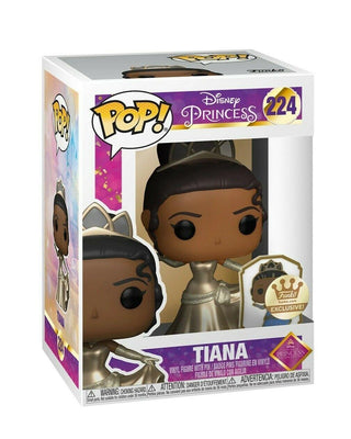 Pop Disney Princess Tiana Gold and Pin Vinyl Figure Funko Shop Exclusive