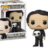 Pop Edgar Allan Poe Edgar Allan Poe with Skull Vinyl Figure