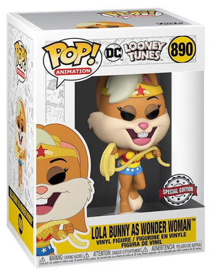 Pop DC Looney Tunes Lola Bunny as Wonder Woman Vinyl Figure Special Edition