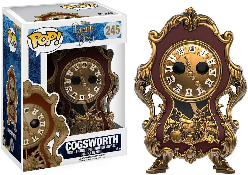 Pop Beauty and the Beast 2017 Cogsworth Vinyl Figure