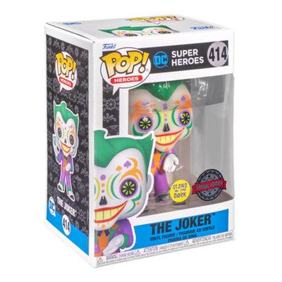 Pop DC Super Heroes Dia De Los Joker Glow in the Dark Vinyl Figure Special Edition #414