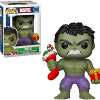 Pop Marvel Holiday Hulk w/ Stocking & Present Vinyl Figure