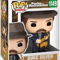 Pop Parks and Recreation Duke Silver Vinyl Figure