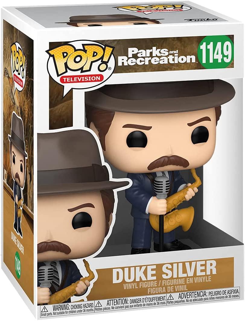 Pop Parks and Recreation Duke Silver Vinyl Figure