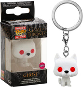 Pocket Pop Keychain Game of Thrones Ghost Flocked Vinyl Figure BoxLunch Exclusive