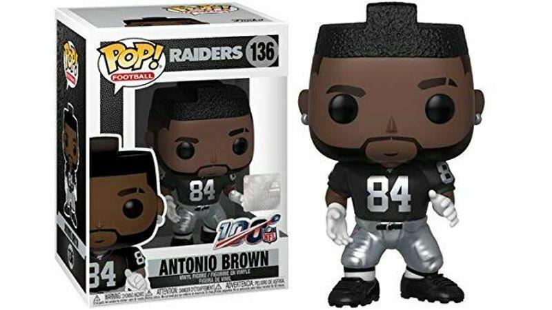 Pop NFL Raiders Antonio Brown Home Jersey Vinyl Figure